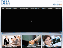 Tablet Screenshot of dha-inc.com